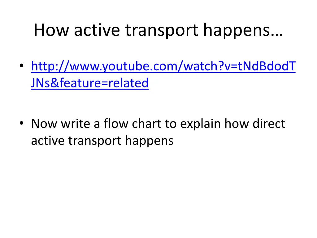 how active transport happens