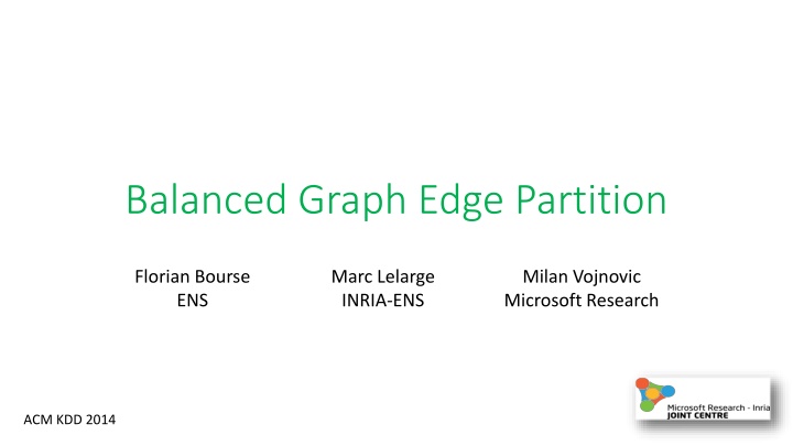 balanced graph edge partition