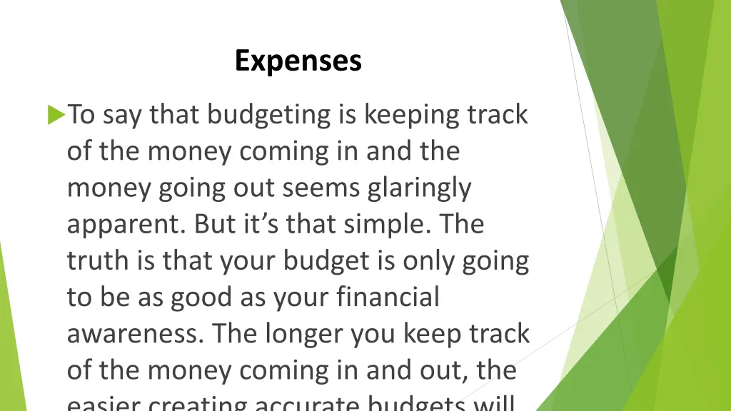 expenses