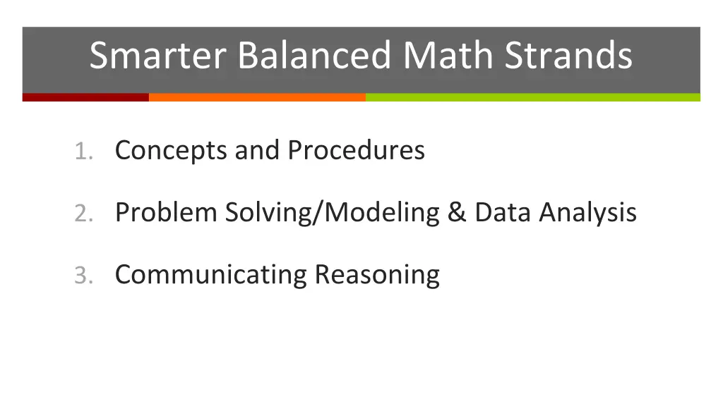 smarter balanced math strands