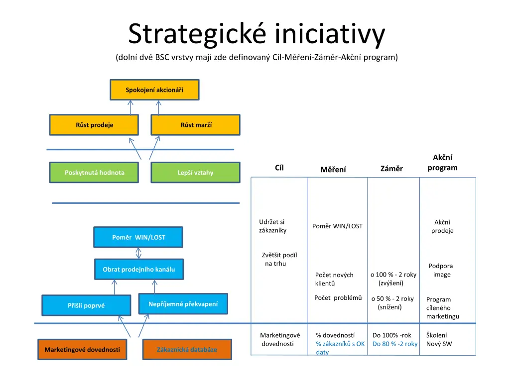 strategick iniciativy doln dv bsc vrstvy