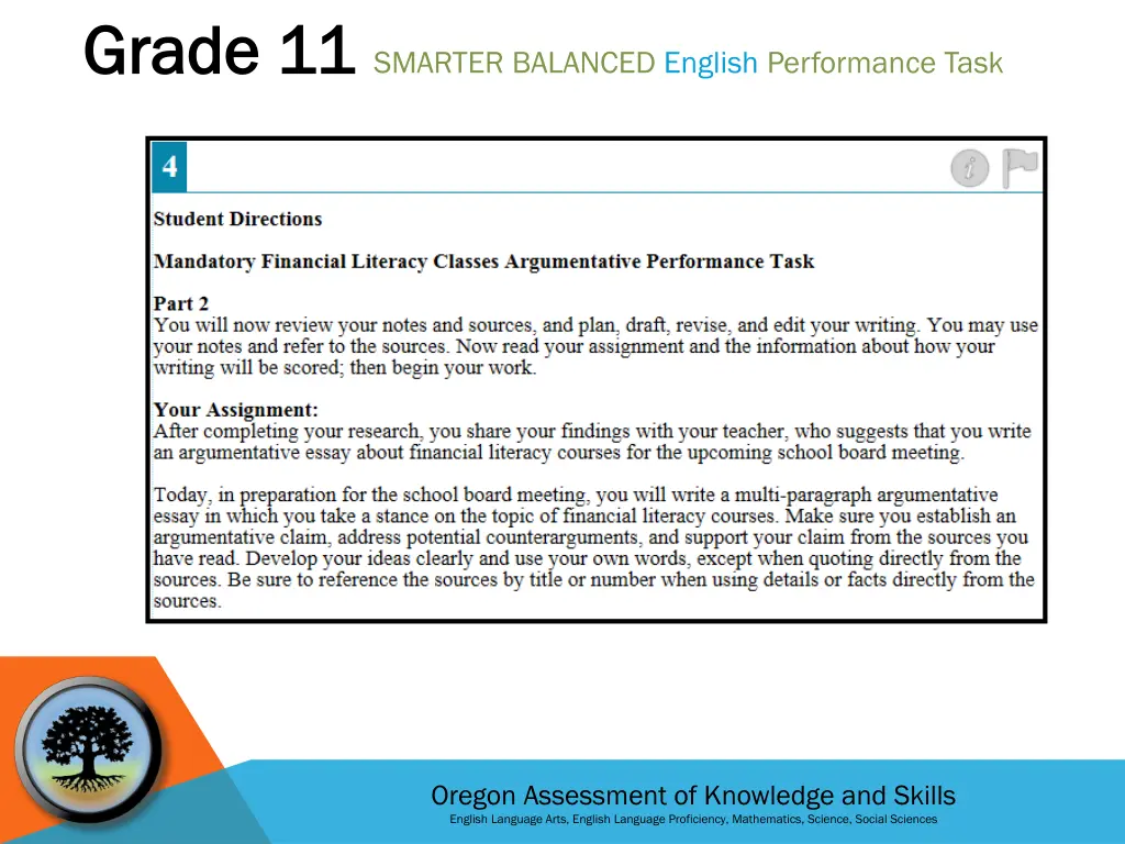 grade 11 grade 11 smarter balanced english 4