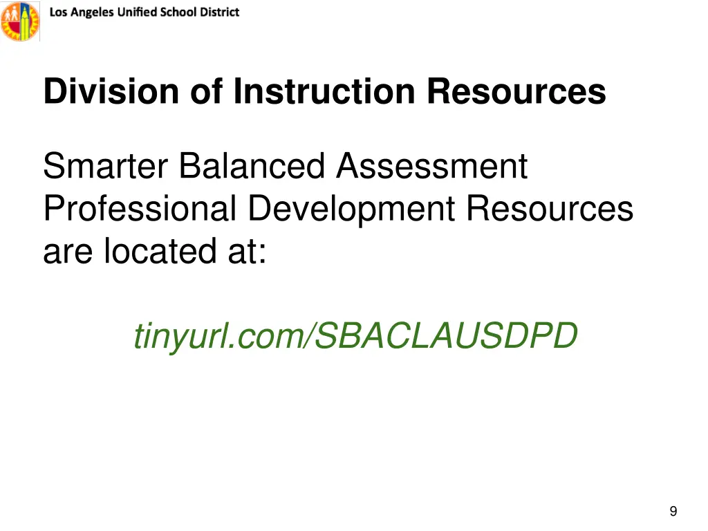 division of instruction resources