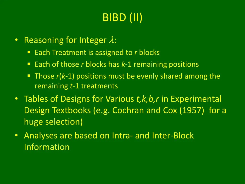 bibd ii