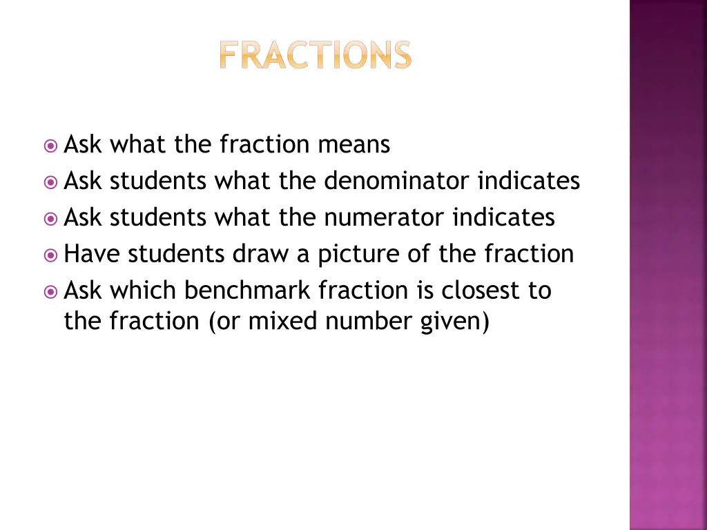 fractions