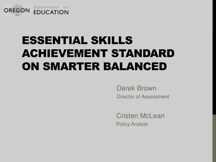 essential skills achievement standard on smarter