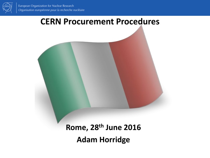 cern procurement procedures