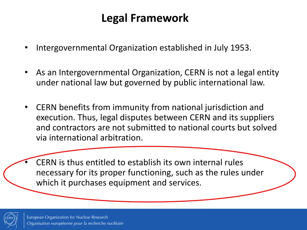 legal framework