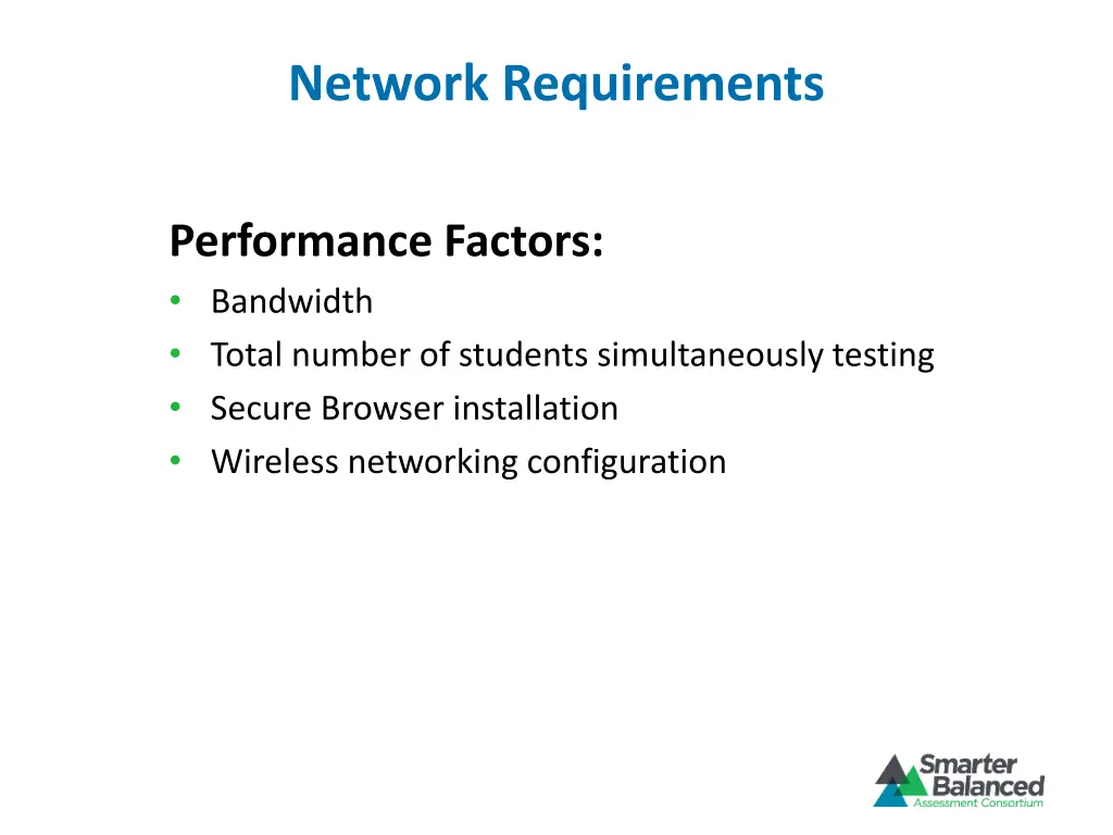 network requirements 2