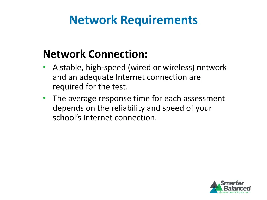 network requirements