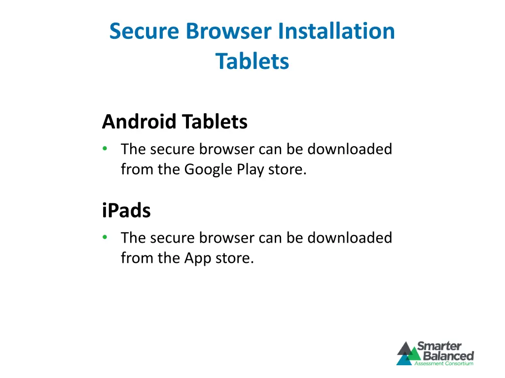 secure browser installation tablets