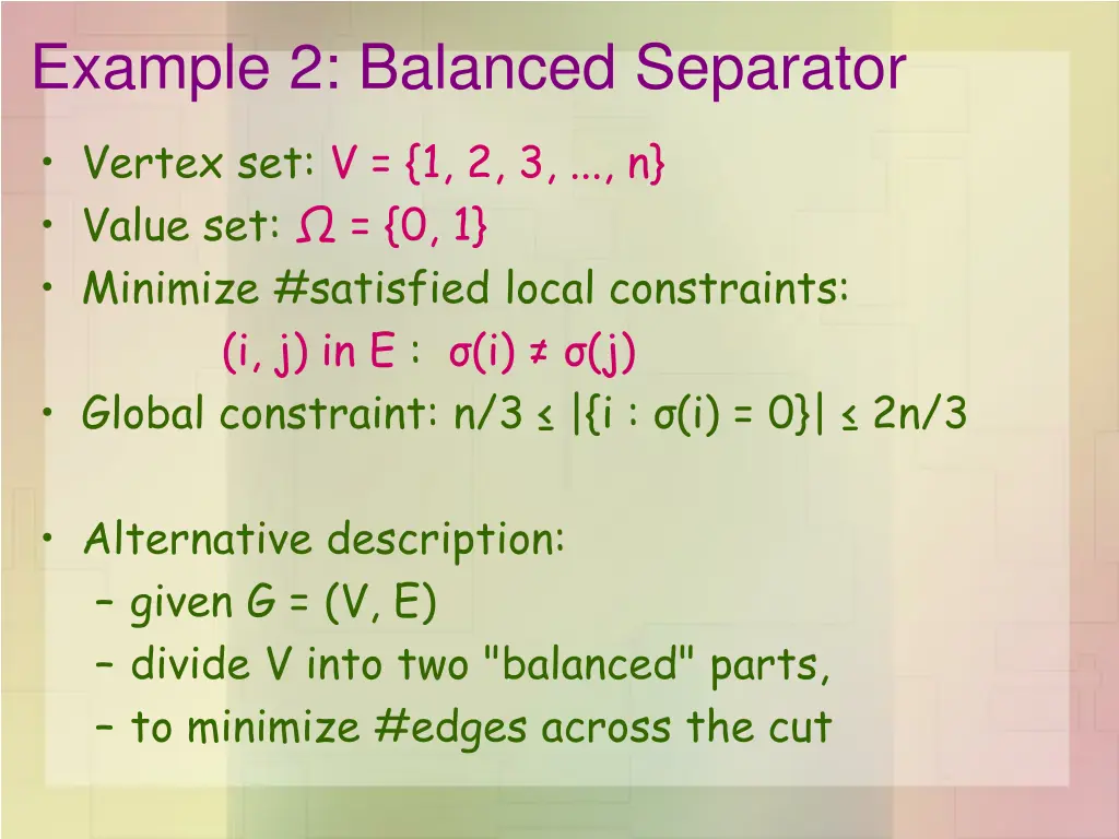 example 2 balanced separator