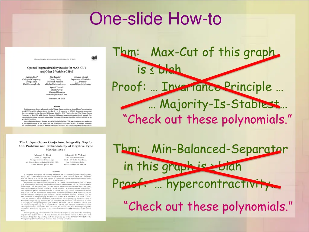 one slide how to