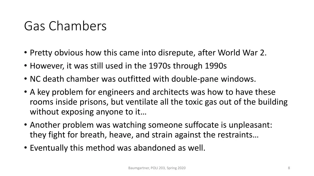 gas chambers