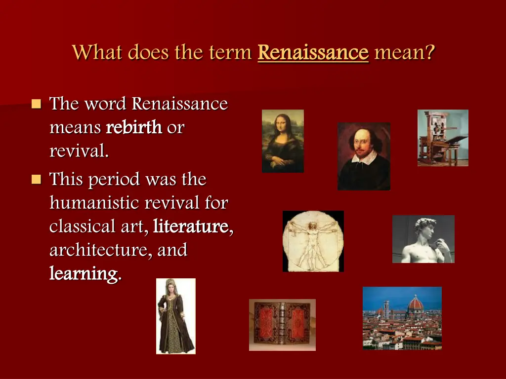 what does the term renaissance