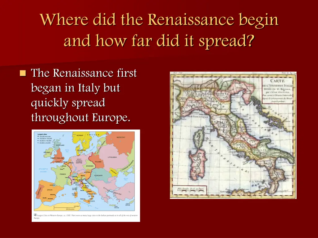 where did the renaissance begin