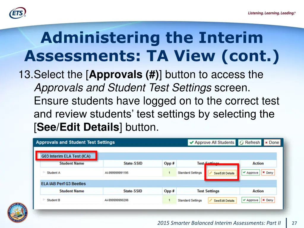 administering the interim assessments ta view cont 5