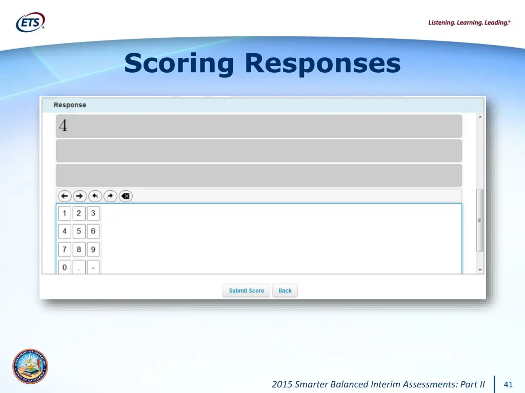 scoring responses