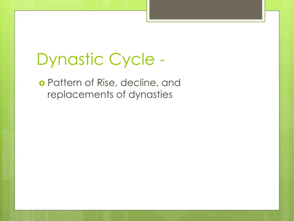 dynastic cycle