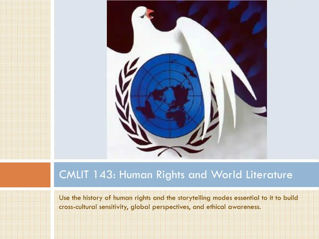 cmlit 143 human rights and world literature