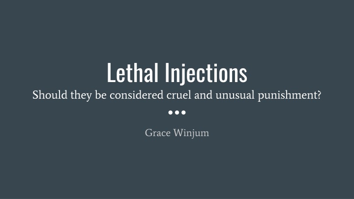 lethal injections