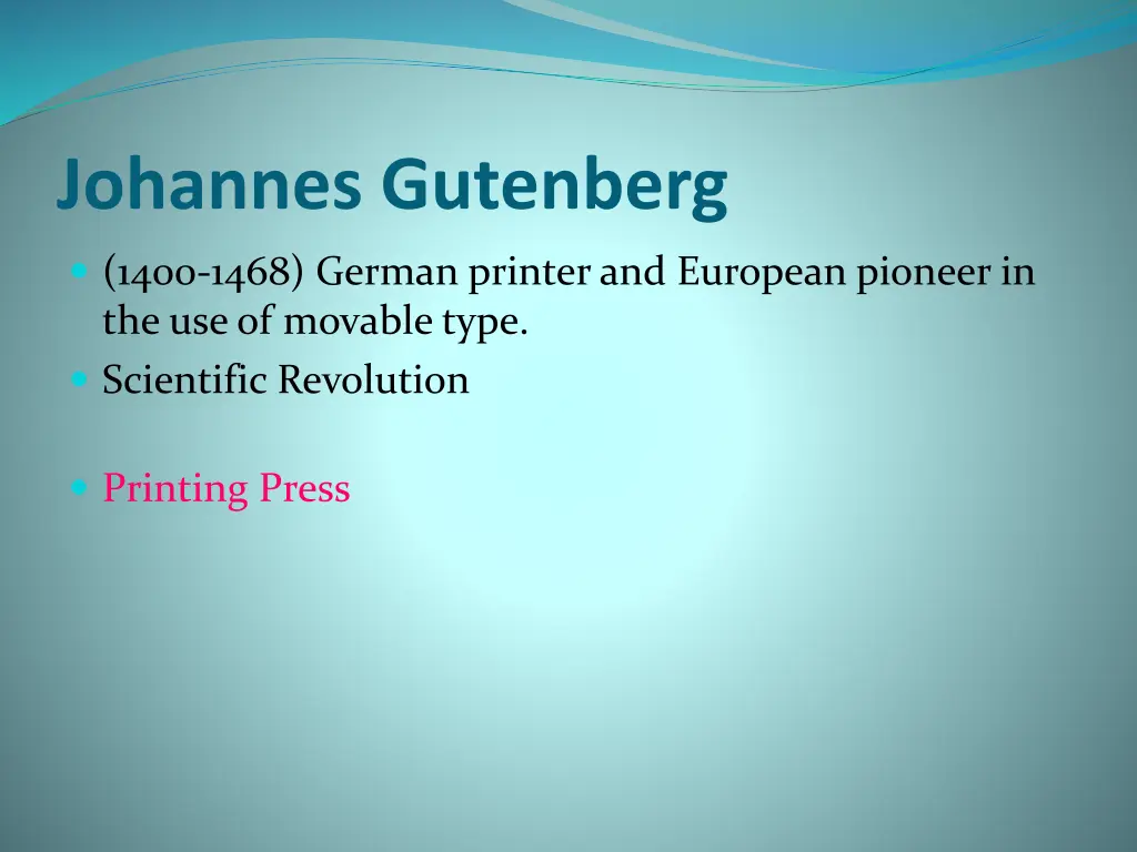 johannes gutenberg