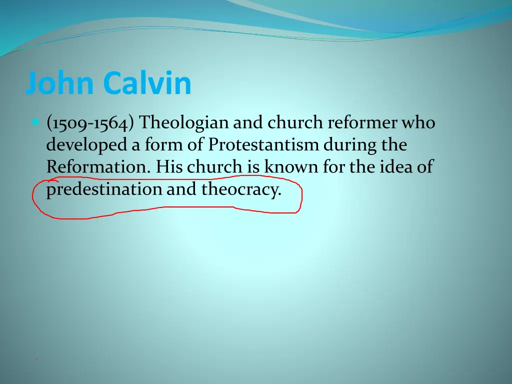 john calvin