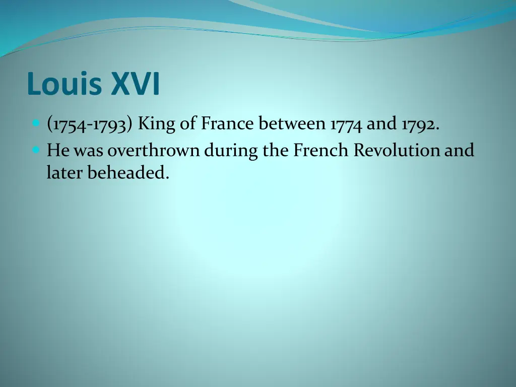 louis xvi