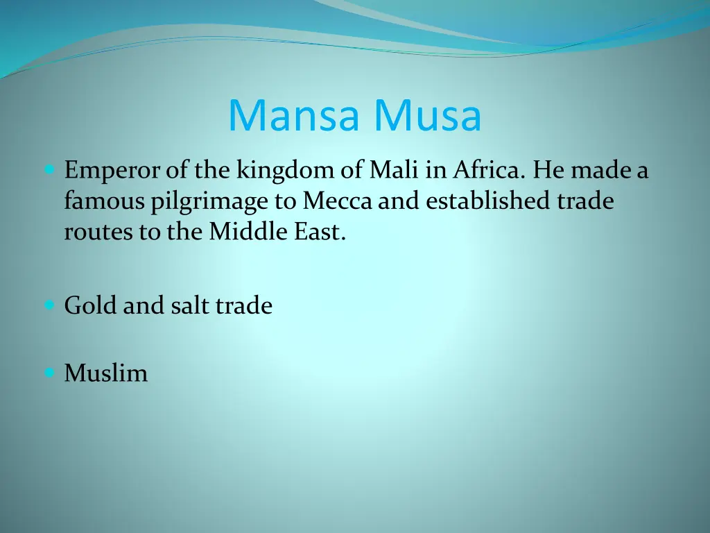 mansa musa