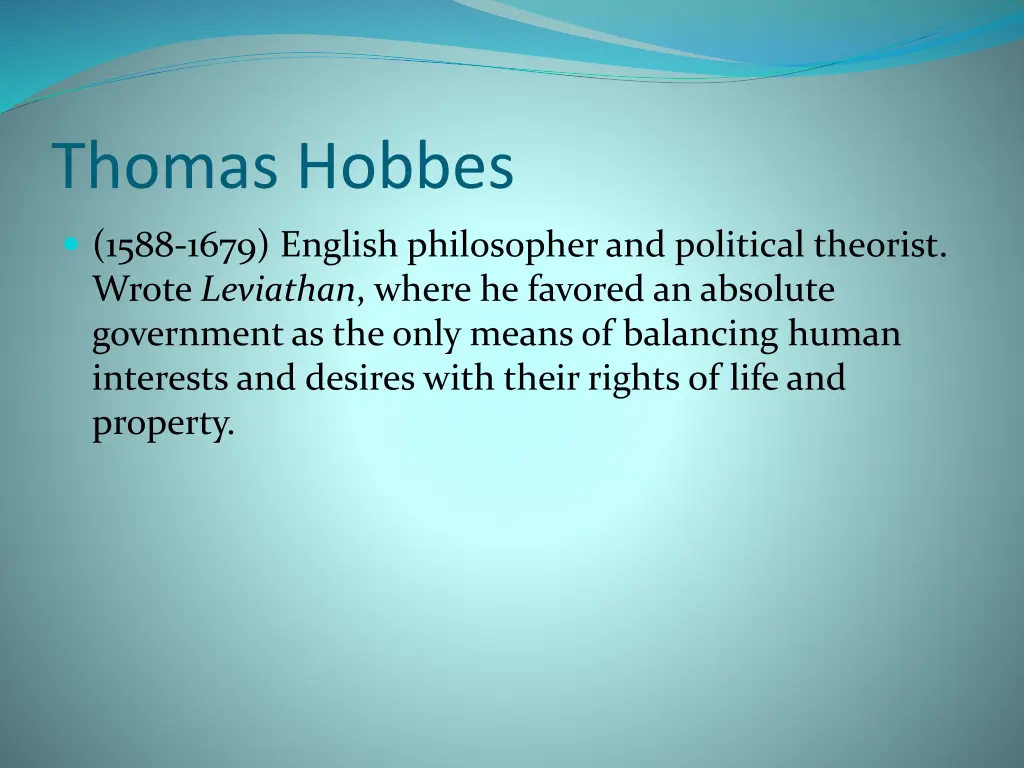 thomas hobbes