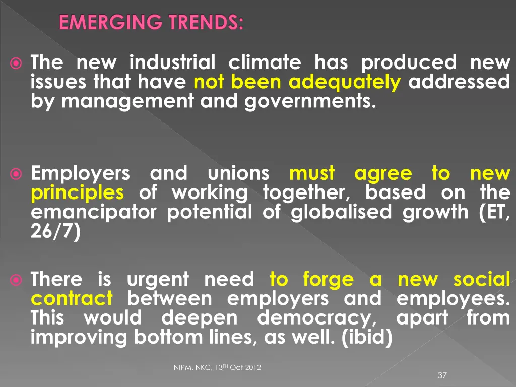 emerging trends