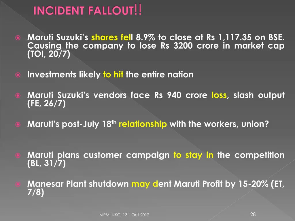 incident fallout