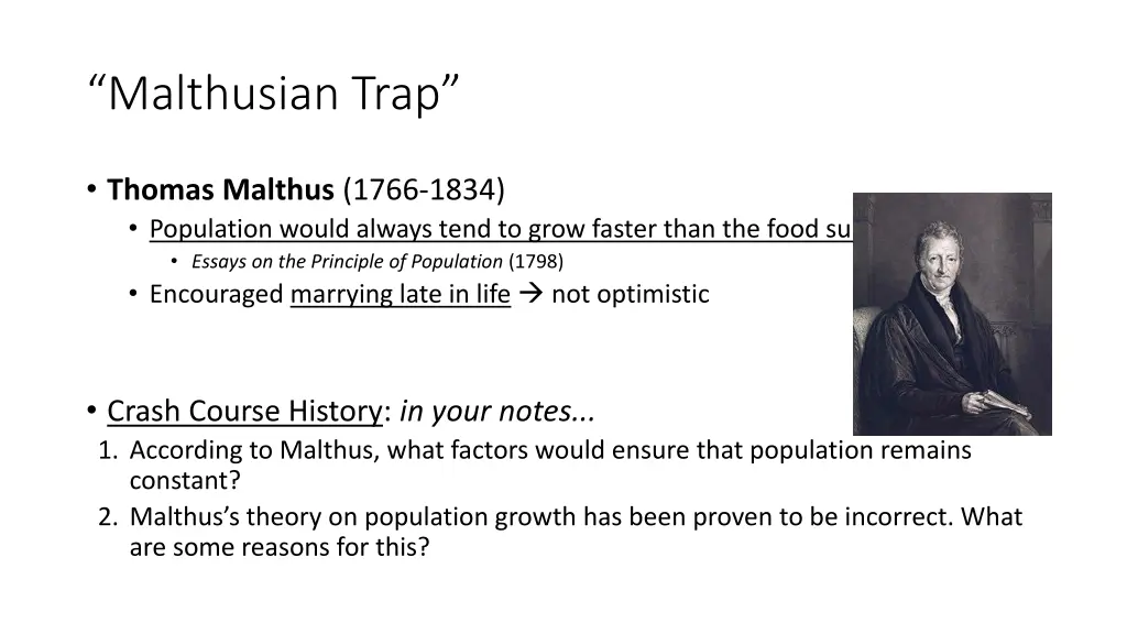 malthusian trap