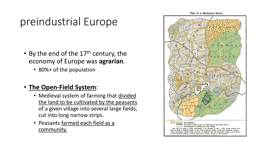 preindustrial europe