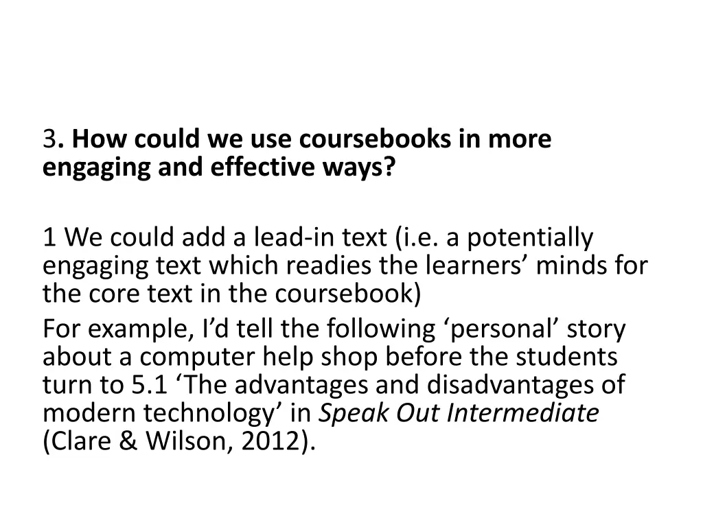 3 how could we use coursebooks in more engaging