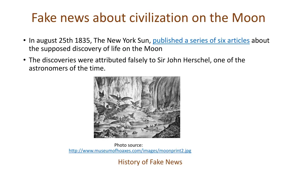 fake news about civilization on the moon