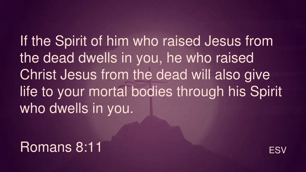 if the spirit of him who raised jesus from