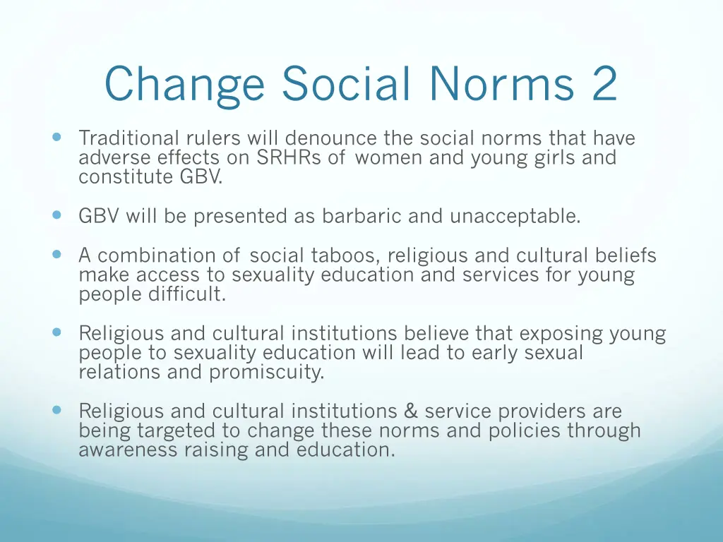 change social norms 2