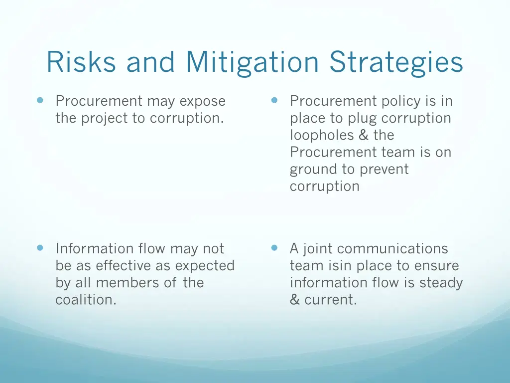 risks and mitigation strategies 2