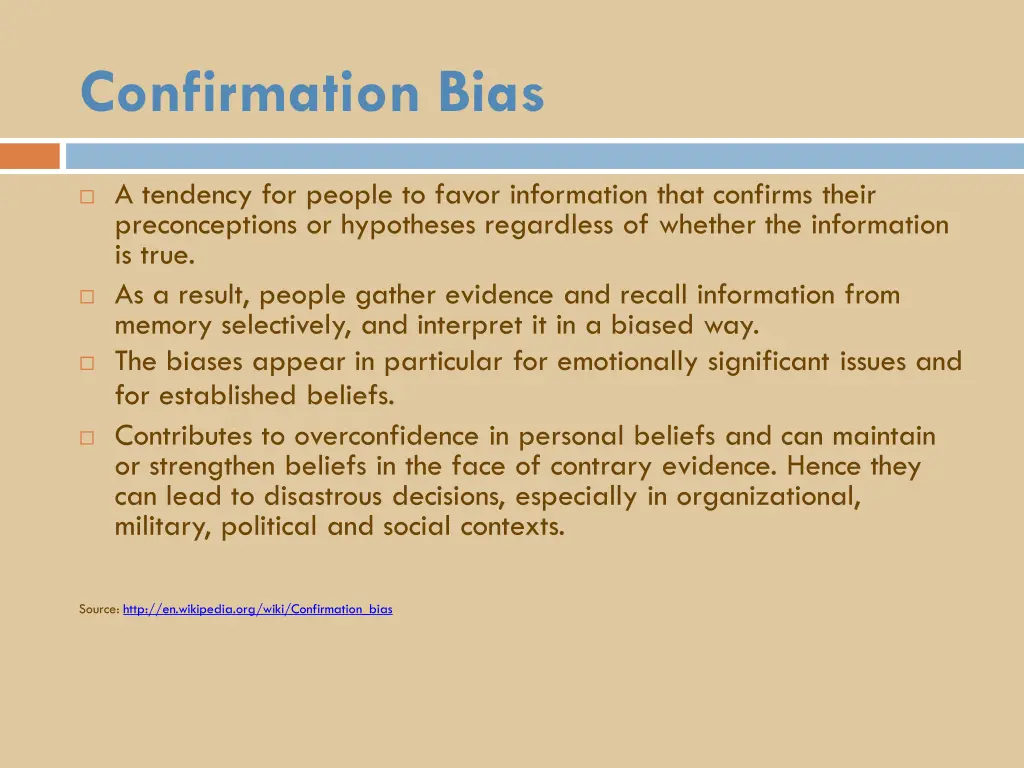 confirmation bias