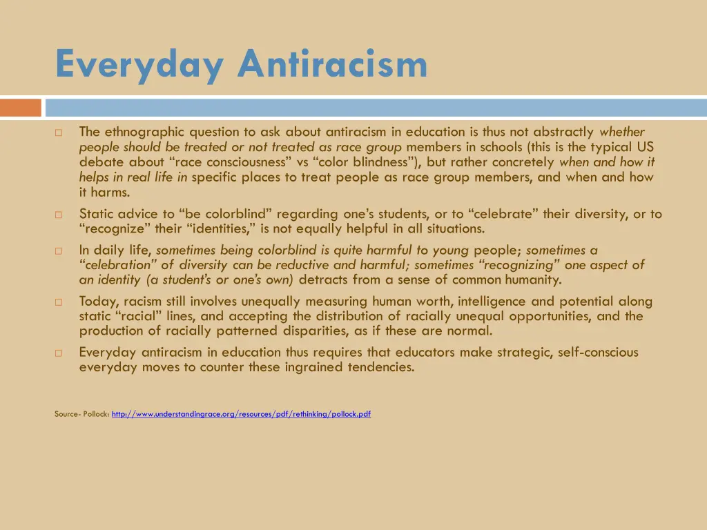 everyday antiracism