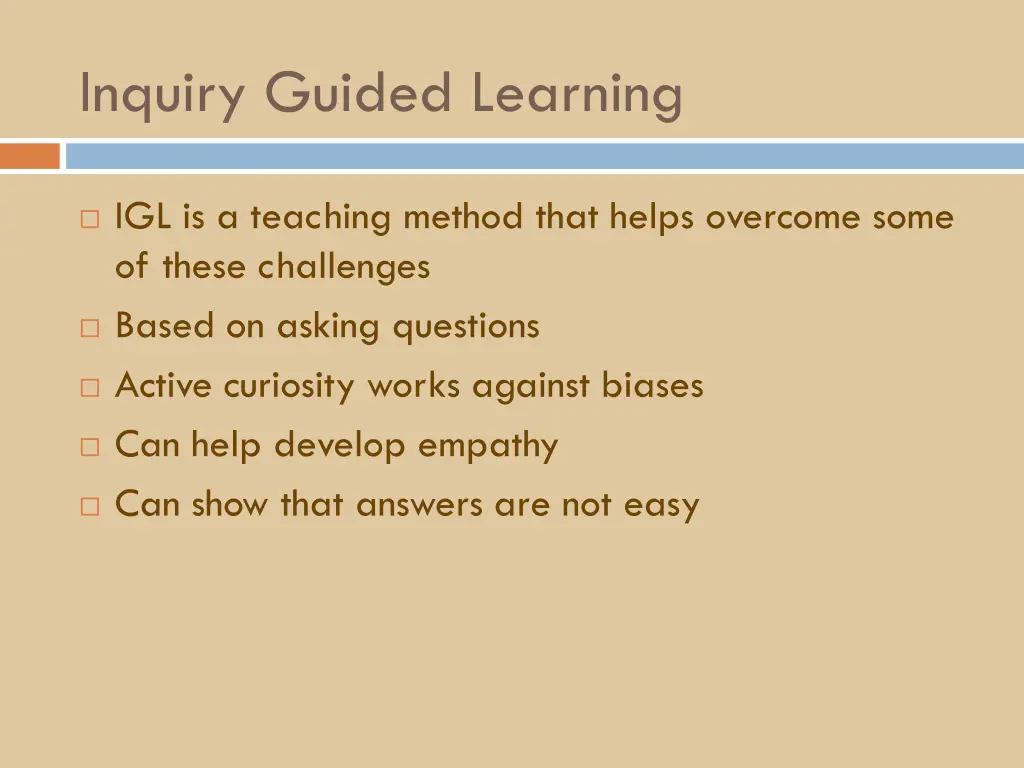 inquiry guided learning