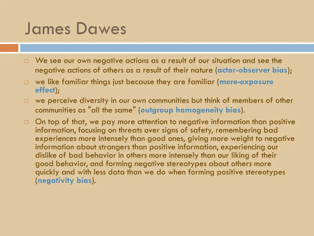 james dawes