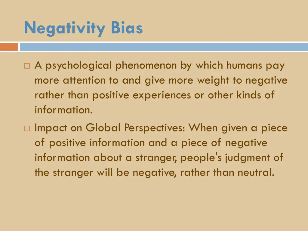 negativity bias