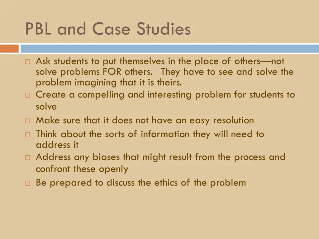 pbl and case studies