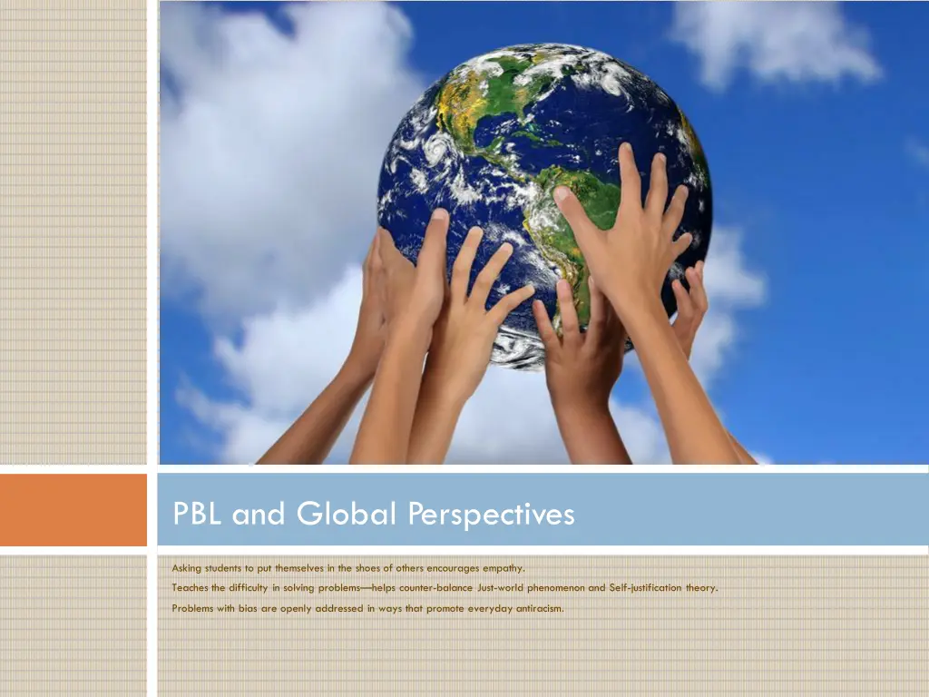 pbl and global perspectives