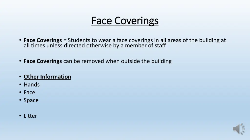 face coverings face coverings