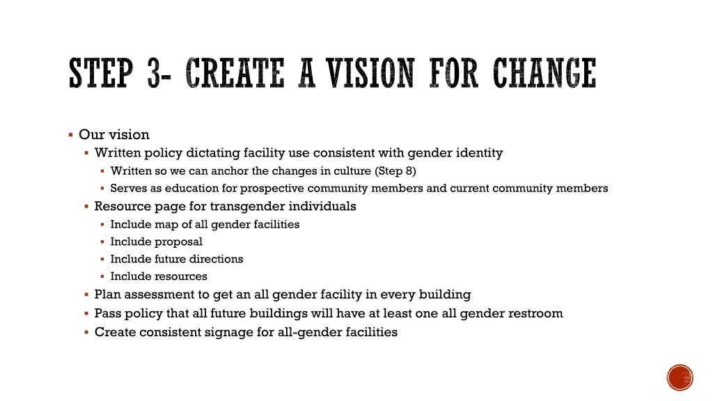 step 3 create a vision for change