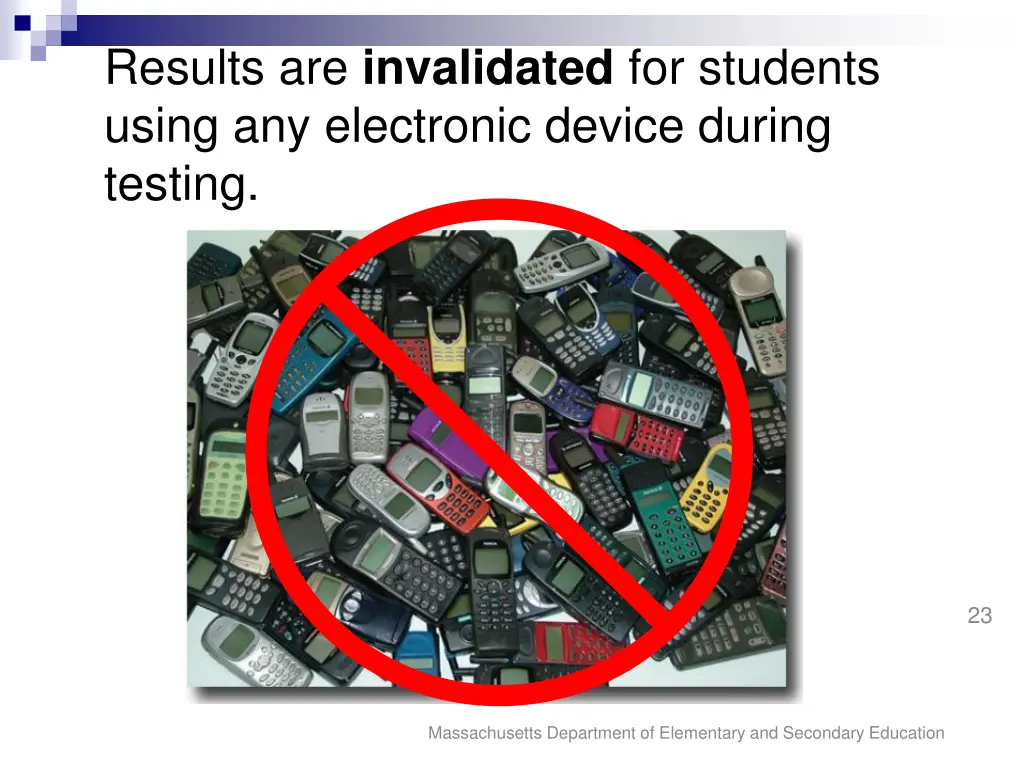 results are invalidated for students using