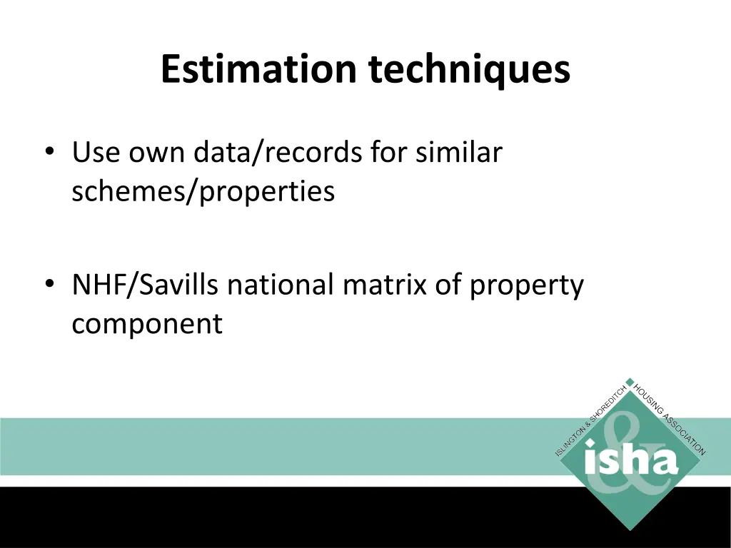 estimation techniques